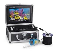 AIRYSSFU Underwater Fishing Camera, 7 Inch 720P Fish Finder Underwater Fishing Camera 12pcs White LEDs + 12pcs Infrared Lamp For Ice/Sea/River Fishing SD card(Black box)