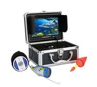 AIRYSSFU Underwater Fishing Camera, Underwater Fishing Camera 7 Inch HD 1000tvl Underwater Fishing Video Camera Kit LED Infrared Lamp Lights Video Fish Finder 50M(IR LEDs 50M Cable)