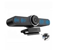 AIRYSSFU Webcam, Conference USB 1080P Web Camera 124° Wide Angle Webcam With Microphone And Speaker For Smart TV PC Living Streaming