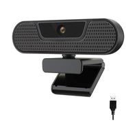 AIRYSSFU Webcams, 4K UHD Webcam 8MP Sensor 4 Noise Cancelling Mics 85° Wide Angle Privacy Cover USB Web Camera