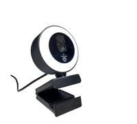 AIRYSSFU Webcams, USB Webcam with Ring Light Privacy Cover Tripod Type-C for PC Streaming Meeting(4K Webcam)