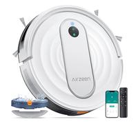 Airzeen Robot Vacuum and Mop, 4 in 1 4000Pa Strong Suction Robotic Vacuums, Self-Charging, APP/Remote/Alexa Control for Home Pet Hair Hard Floor Carpet, Schedule, Quiet, J10