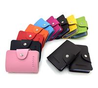 AirZyx Credit Card Holder Bank Card Holder 24 Card Slots (Brown)