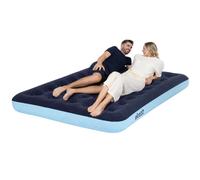 Airzzz Inflatable Flocked Air Mattress for Camping in Dark Blue | Size: Double Airzzz Dark Blue Double