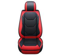 Aisaimout Leather Car Seat Cover Waterproof Non-Slip Pad Cushion PU Luxury Comfy Padded Protector for BMW Series 1, Series 2, Series 3, Series 4(Red-Back row)