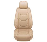 Aisaimout Leather Car Seat Cover Waterproof Non-Slip Pad Cushion PU Luxury Comfy Padded Protector for BMW Series 5, Series 6, Series 7, Series 8(Off white-Back row)