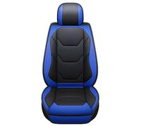 Aisaimout Leather Car Seat Cover Waterproof Non-Slip Pad Cushion PU Luxury Comfy Padded Protector for BMW Series 5, Series 6, Series 7, Series 8(Blue-Back row)