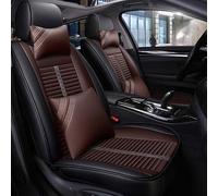 Aisaimout Waterproof Non-Slip Leather Car Seat Cover Pad Cushion PU Luxury Comfy Padded Protector Full Set for Skoda Superb, Kodiaq, Rapid Spaceback(Brown,Luxurious)