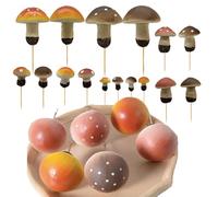 Aisamco 16 Pcs Assorted Artificial Mushrooms Faux Set
