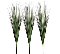 Aisamco 3 Pack Artificial Plants Onion Grass Greenery Fake Shrubs Plant Wheat Grass Fake Leaves Shrubs for Home Office Room Wedding Gardening Decoration