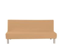 Aisaving Solid Colour Armless Sofa Bed Cover Polyester Spandex Stretch Futon Slipcover Protector 3 Seater Elastic Full Folding Couch Sofa Cover fits Folding Sofa Bed without Armrests 80" x 50" in…