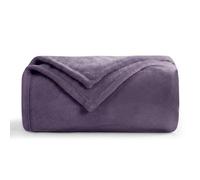 Aisbo Lavender Throws Blanket for Sofas - Single Fluffy Purple Blanket Bed Throw Fleece, Warm Soft Flannel Blanket for Couch, 130x150cm