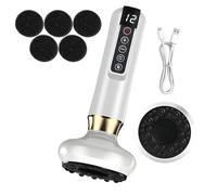 Aischens Electric Suction Cup Massage Device, Anti-Cellulite Massager for Legs/Abdomen/Hands, Anti-Cellulite Device, Lymphatic Drainage Chamber with 12 Programs and 4 Modes (White)