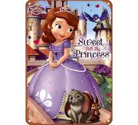 Aisdjjuehy Sofia The First - Princess Poster Tin Sign Aluminium Sign Home Bar Shop Decorations Coffee Vintage Sign Gift 8X12 Inch, 8 X 12 Inch, colour