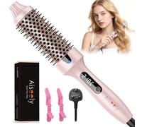 AISEELY Thermal Brush, 3-in-1 | 38mm Round Heated Hot Brush Creates Blowout Waves, Not for Blow Drying,Curls & Body for Smoother, Shinier Hair | Adjustable Temperature, Dual Voltage, UK Plug
