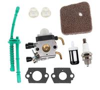 AISEN Carburettor with Air Filter Spark Plug Seal for Stihl FS 45, FS 46, FS 55, FS 38, FC55, HL45, HS45, KM55 Grass Trimmer