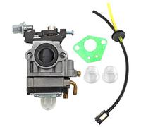 AISEN Carburettor with Fuel Hose Filter Set for Nemaxx MT52 4-in-1, MT22 2-in-1 / Hecht 146 BTS Brush Cutter