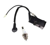 AISEN Ignition Coil with Spark Plug for Secura TB4545 TB5045 Stanley SCS-46JET, SCS-52JET Chainsaw