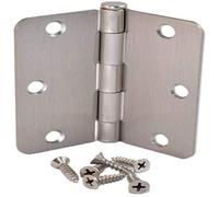 AISENPARTS 90 x 90 mm 3,5 x 3,5 Inch 50 Pcs 30Pcs Satin Nickel Door Hinges Suit Internal with 1.59cm (5/8) Radius Corners 2.2mm Thickness