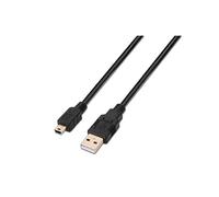 AISENS A101 - 0023 - 0.5 m USB 2.0 Cable for Mobile Phones and Digital Cameras, Black