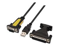 AISENS A104 - 0039 - 1.8 m USB to Serial Converter - Black