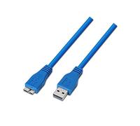 AISENS A105 - 0048 - USB 3.0 Cable 2 m (Suitable for External Enclosure, Mobiles, and Digital CAMARAS) Blue
