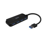 AISENS - A106-0713 - USB 3.0 Hub, Type A/M-4XType-A/H, Black, 15Cm
