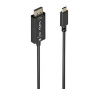 AISENS A109-0879 USB-C to DISPLAYPORT Bi-Directional Adapter Cable, 8K@60Hz, USB-C/M-DP/M, Black, 1.8m