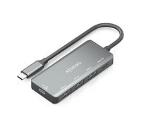 AISENS - A109-0945 - USB 3.1 USB-C HUB, USB-C/M-1xUSB-C PD 100W+1xUSB-C USB3.0/H+3xUSB-A USB2.0/H, 15cm