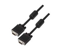 AISENS A113 - 0076 - SVGA CABLE WITH FERRITE CORES HDB15/macho-hdb15/Male, 20 m, for Monitor, TV And Projector Black
