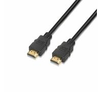 AISENS A120 - 0119 - 1 m HDMI 2.0 Cable (4 K, HDR, 60 Hz, High Speed with Ethernet, 18 Gbps, Ultra HD) Black