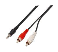 AISENS A128 - 0148 - CABLE AUDIO JACK 3.5 Stereo, 3 m Black