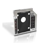 AISENS A129 - 0151 - Optical Drive 7 mm Hard Drive Adapter for Laptop 9.5 mm, Silver