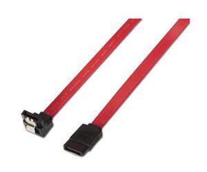 AISENS A130 - 0156 - Data Cable Angled with Anchors (0.5 m, SATA Hard Drive) Red
