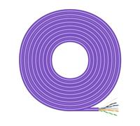 AISENS - A135-0748 - Network Cable RJ45 LSZH Cat.6 UTP Rigid AWG23 CCA (Alloy), Violet, 305M