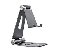 AISENS MS2PXL-094 XL Adjustable Table Stand (2 Pivots) for Phone/Tablet, Grey