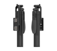 AISENS - SS01ST-299 - Selfie Stick with 3 in 1 Bluetooth Remote Control, Black