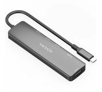 AISENS USB Type-C Docking ASUC-6P024-GR- 1xHDMI- 3xUSB- 1xCard Reader- Grey