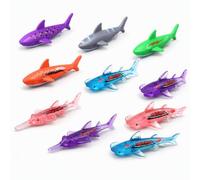 AisFgsw 10 Pcs Sinking Shark Dive Set, Underwater Swimming Training Aid, Throwing Diving Practice Tools for Adult Swimmers, Pool Training Open Water Summer Water Sports