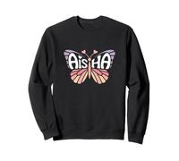 Aisha Butterfly - Personalized Cute Name Word Art Sweatshirt