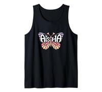 Aisha Butterfly - Personalized Cute Name Word Art Tank Top