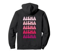 Aisha First Name Minimalist Design Pullover Hoodie