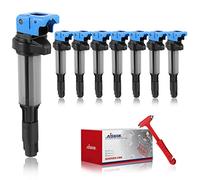 AISHAN Set of 8 Ignition Coil Pack Compatible with BMW 330i 330xi 525i 530i 545i 550i 645ci 650i 745i 745li 750i 750li 760i 760li M3 X3 Z4 | Replace# UF515 UF522 12137594938