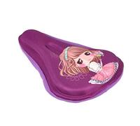 AISHEMI Bicycle Saddle Cover Soft Gel Breathable Kids Seat Cover 9" x 6" for Most Bikes and Trikes (Purple)
