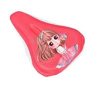 AISHEMI Soft Child Bike Saddle Gel Seat Cushion Pad Breathable Cycling Kids Bicycle Saddle Cover 9"x6" for Most Children Bicycle Tricycle Banlance Bike (Pink)