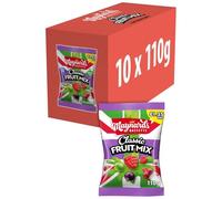 Aishlo Maynards Bassetts Juicies Sweets, Bursting With Fruity Flavours, Bag (Pack of 10) (10 x 110g, Classic Fruit Mix)