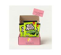 Aishlo Nik Naks Scampi ’N’ Lemon Crisps 20 × 75g PMP - Wacky Knobbly Corn Sticks with Bold Scampi & Lemon Flavour - No Artificial Colours, Flavours or MSG - Vegetarian-Friendly Snack Packs