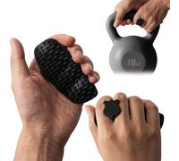 AISHN 2 pcs Anti-Slip Silicone Rypt Grips for Men & Women, Hand Grip Gryp Weight Grip for Deadlifts Pull-Ups, Gym Grips, Lifting Grips for Weight Lifting, Heavy Stuff Carrier X-Large Black
