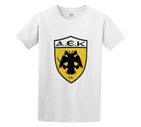 aishurou Man's AEK Athens Logo Render Artist T-Shirt White L