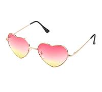 AiSi Heart-Shaped Sunglasses Ladies UV400 Polarized Mirror Sunglasses Color Gradient Film Glasses Driving Travel Fishing Golf-Color Lenses